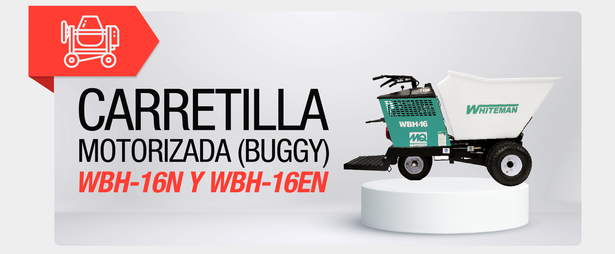 Carretilla motorizada (buggy) WBH-16N Y WBH-16EN CON-005