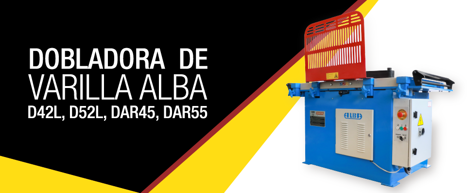 Dobladora de varilla Alba D42L, D52L, DAR45 y DAR55 FER-002